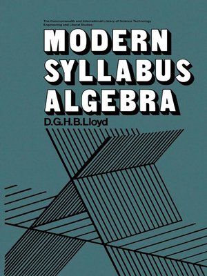 cover image of Modern Syllabus Algebra